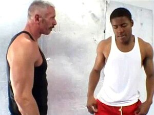 big muscular guy with old man gay porn